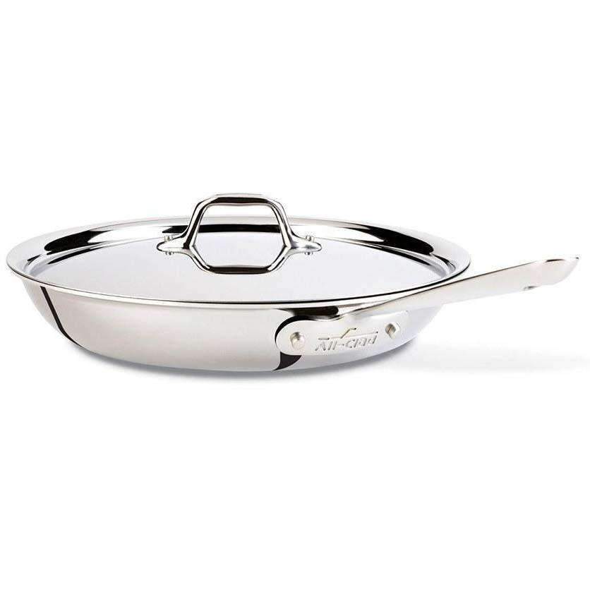 All-Clad D3 Stainless Steel Fry Pan With Lid
