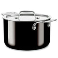 All-Clad FusionTec Ceramic 7 QT (6.7L) Stockpot with Lid - Onyx Black
