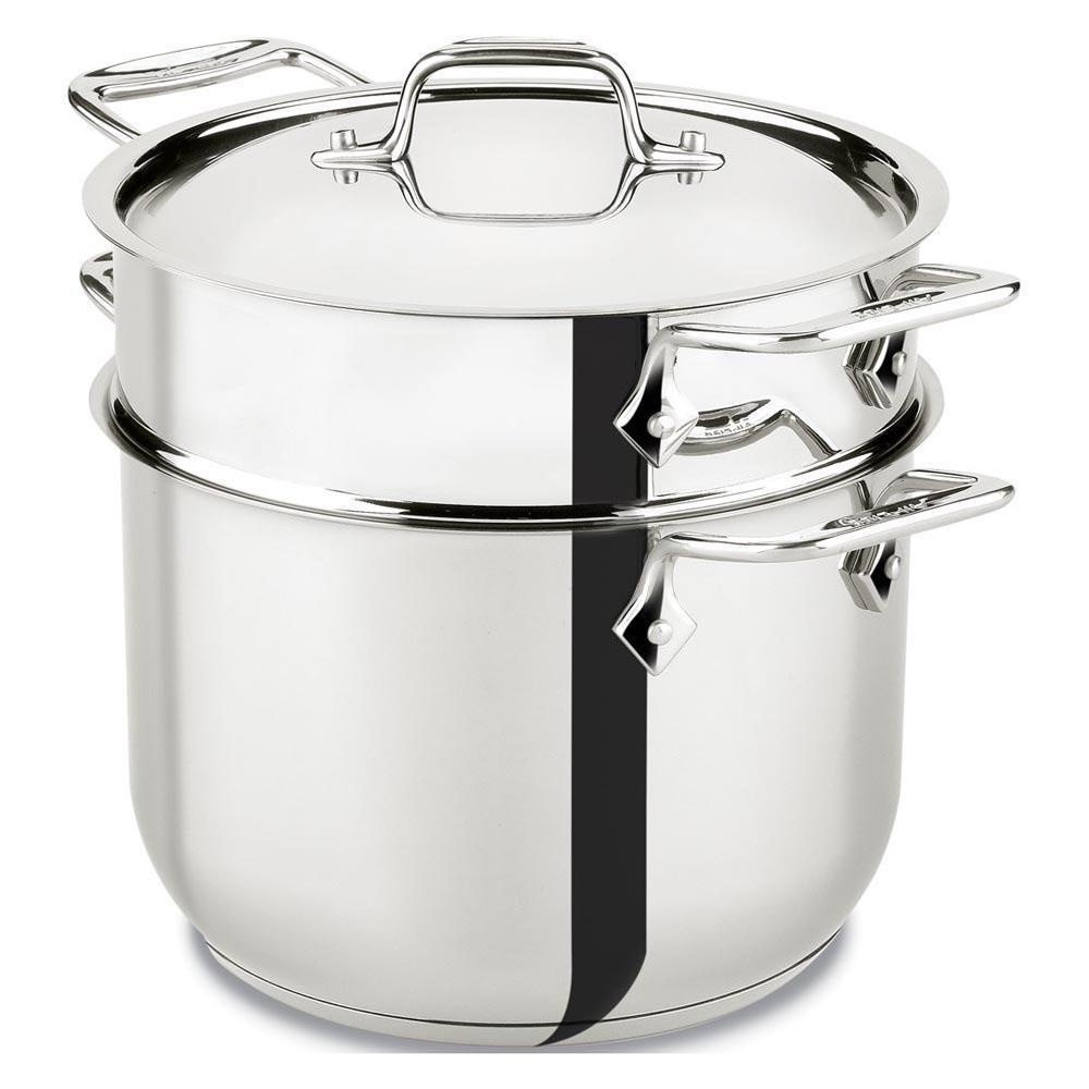 All-Clad Stainless 6QT Pasta Stockpot Set with Insert