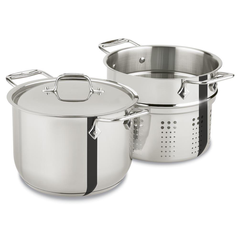 All-Clad Stainless 6QT Pasta Stockpot Set with Insert