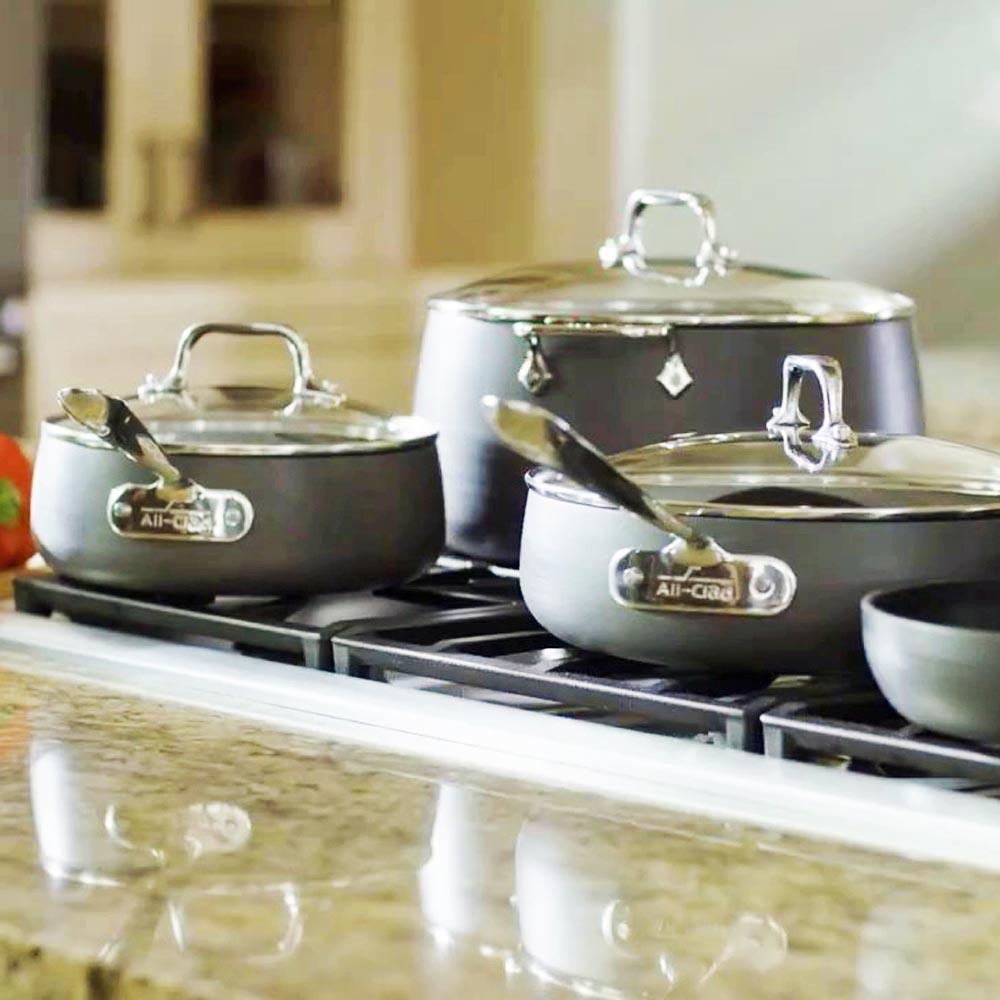 All-Clad HA1 Nonstick Cookware Set - 10 Piece