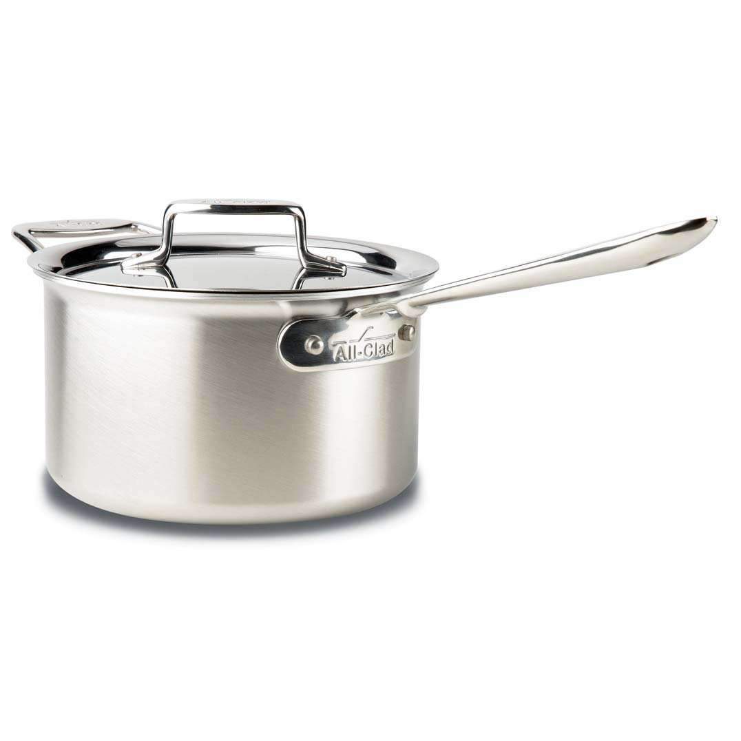 All-Clad Stainless D5 Brushed Saucepan with Lid