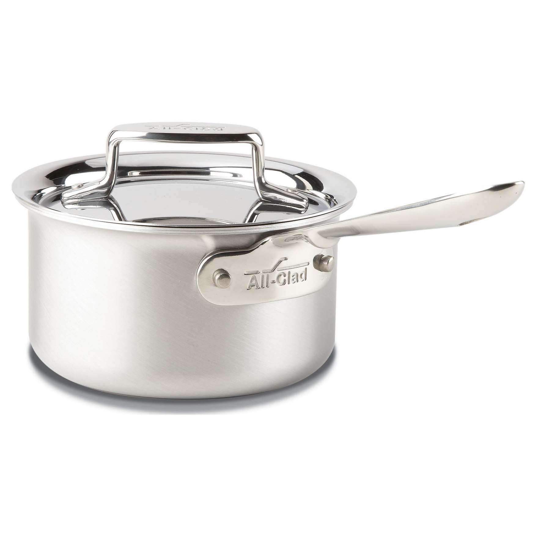 All-Clad Stainless D5 Brushed Saucepan with Lid