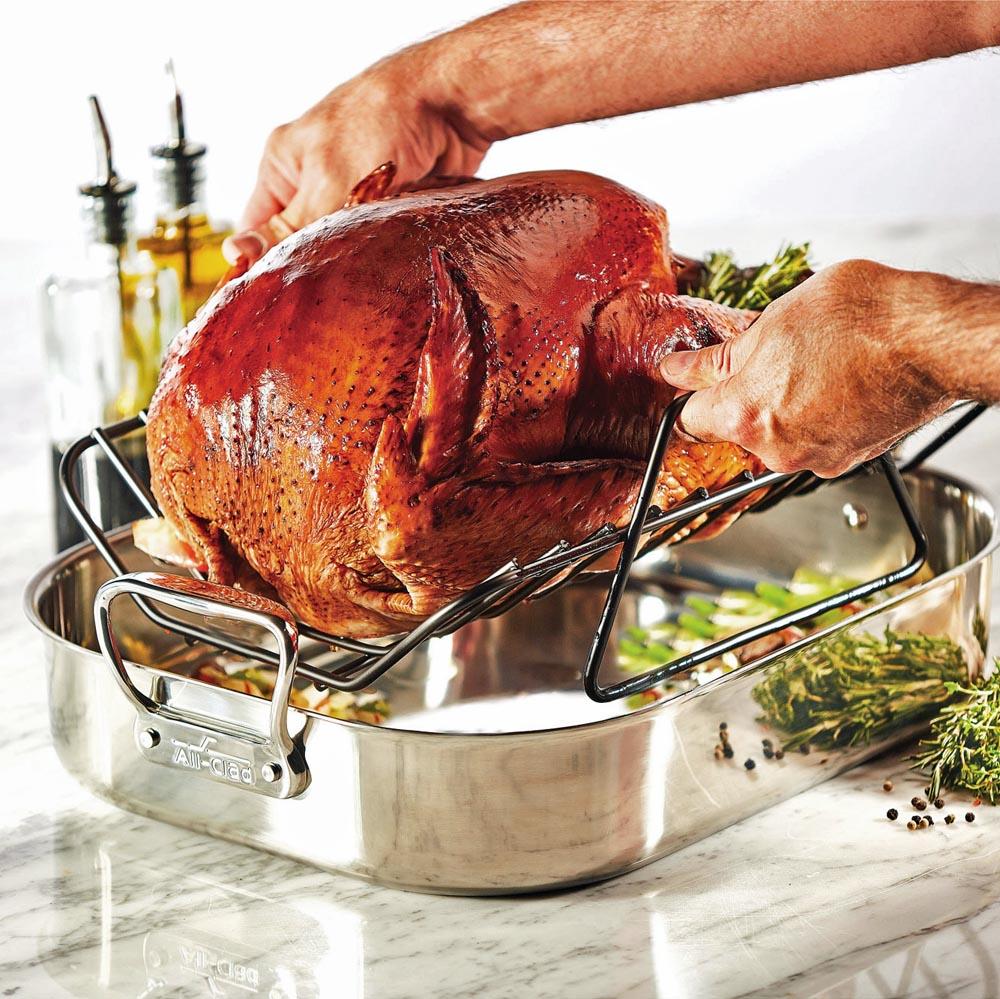 All-Clad Stainless Large Roasting Pan with Nonstick Rack