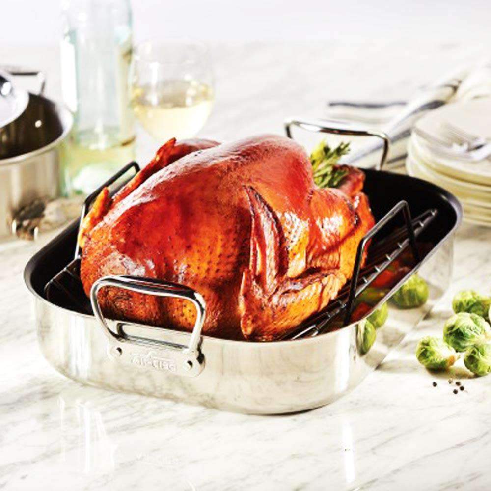 All-Clad Stainless Nonstick Roasting Pan with Non-Stick Rack