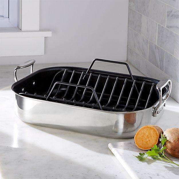 All-Clad Stainless Nonstick Roasting Pan with Non-Stick Rack