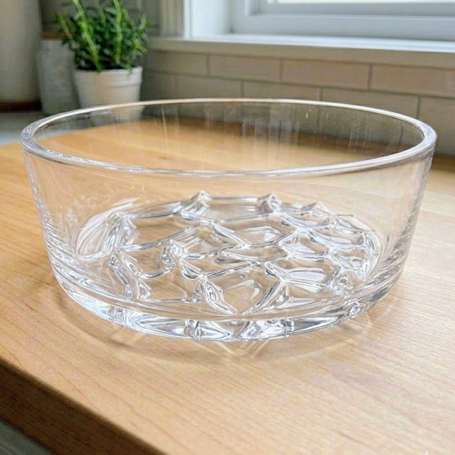 ALMAN VERRE SOUFFLE SALAD GLASS BOWL