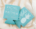 Aloha Pineapple Wedding Can Coolers #1450