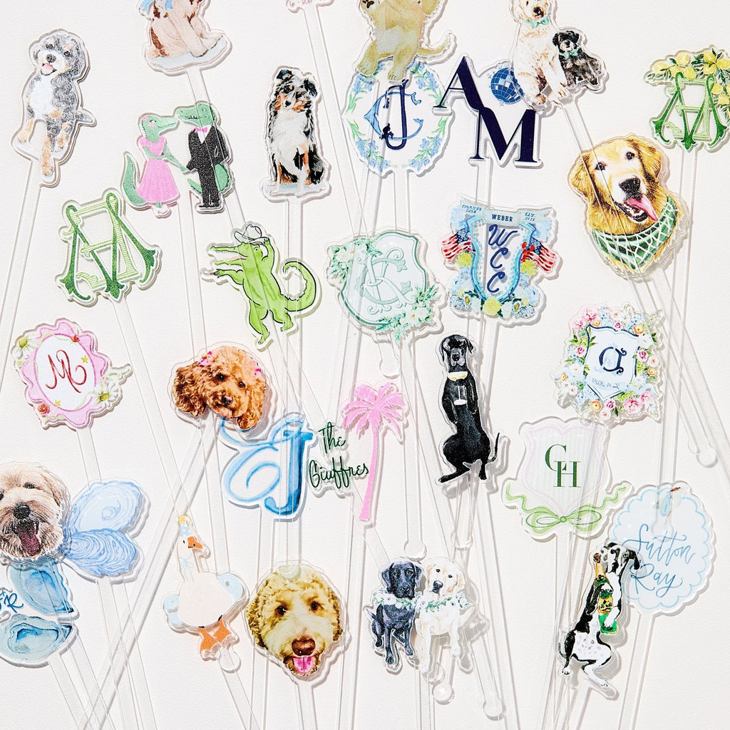 Any Design Custom Graduation Full Color Acrylic Stir Sticks