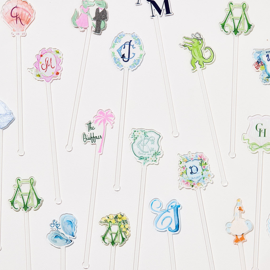 Any Design Custom Graduation Full Color Acrylic Stir Sticks
