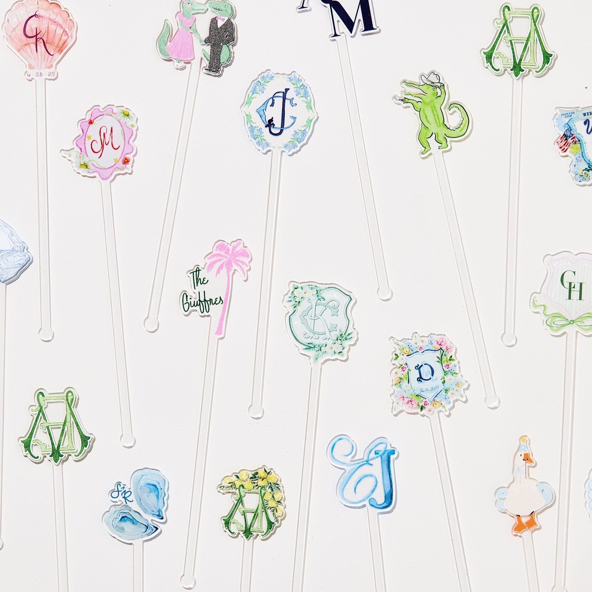 Any Design Custom Graduation Full Color Acrylic Stir Sticks