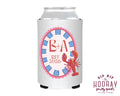 At Home Collection | Custom Initials Lobster Full Color Can Coolers