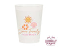 At Home Collection | Family Beach Vacation Full Color Frosted Cups