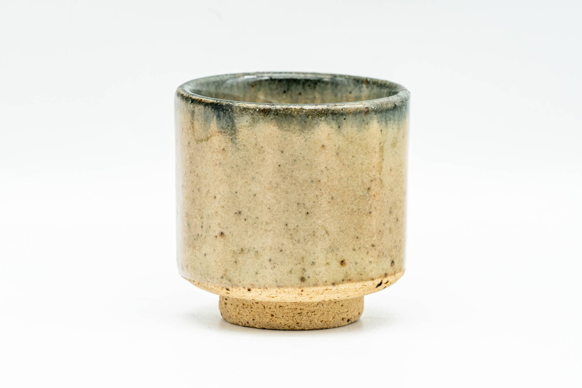 Japanese Teacup - Beige Black Glazed Guinomi - 45ml
