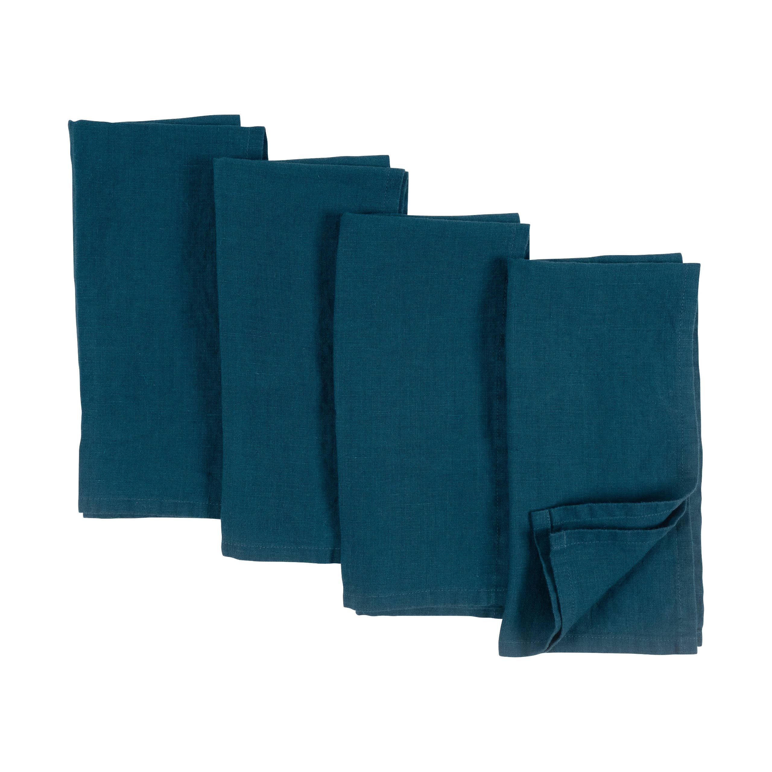 Stone Washed Linen Napkins - Set Of 4