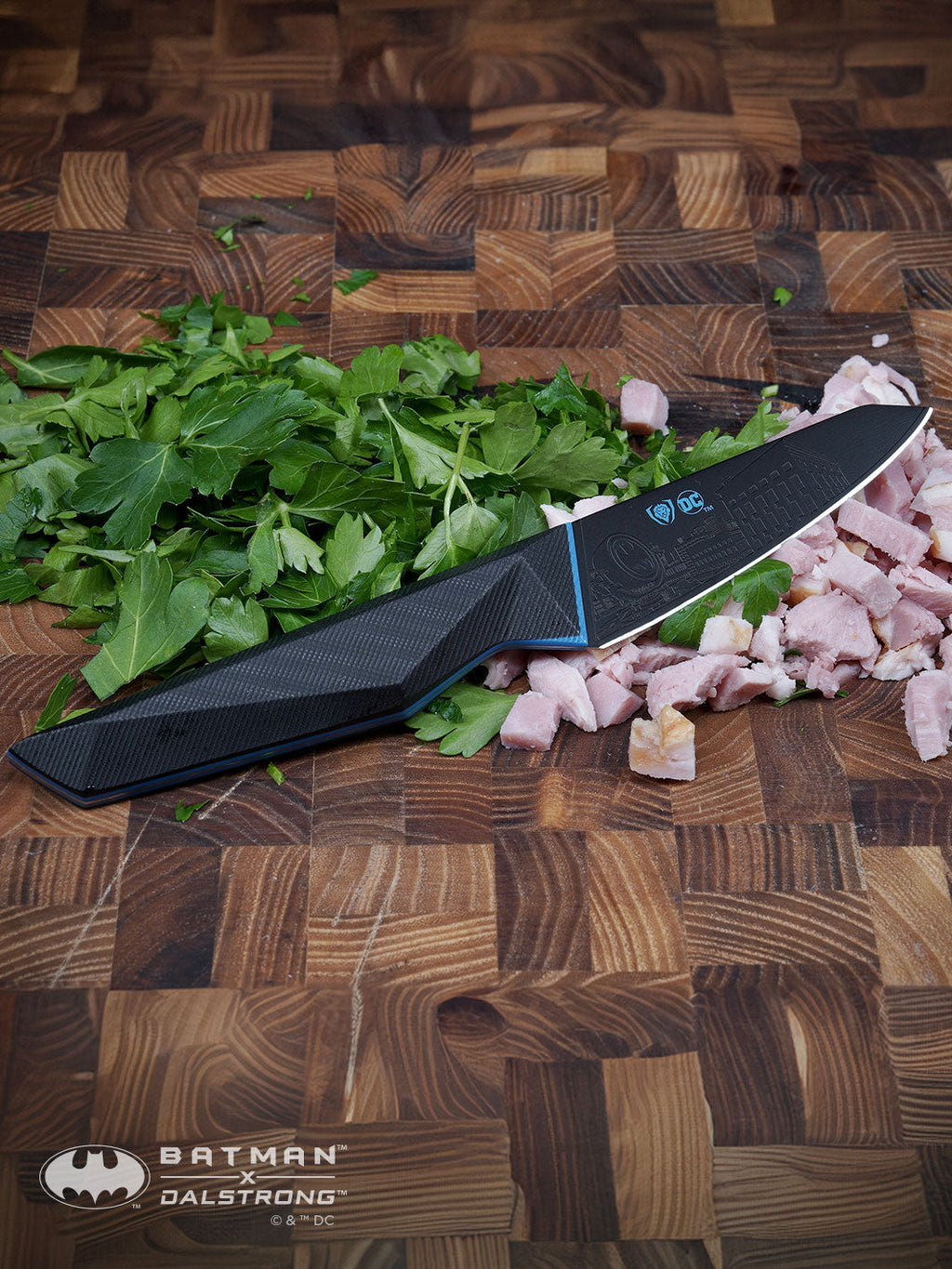 2 Piece Set | 8" Chef's Knife & 3.75" Paring Knife | Batman™ Edition | Shadow Black Series | Dalstrong ©
