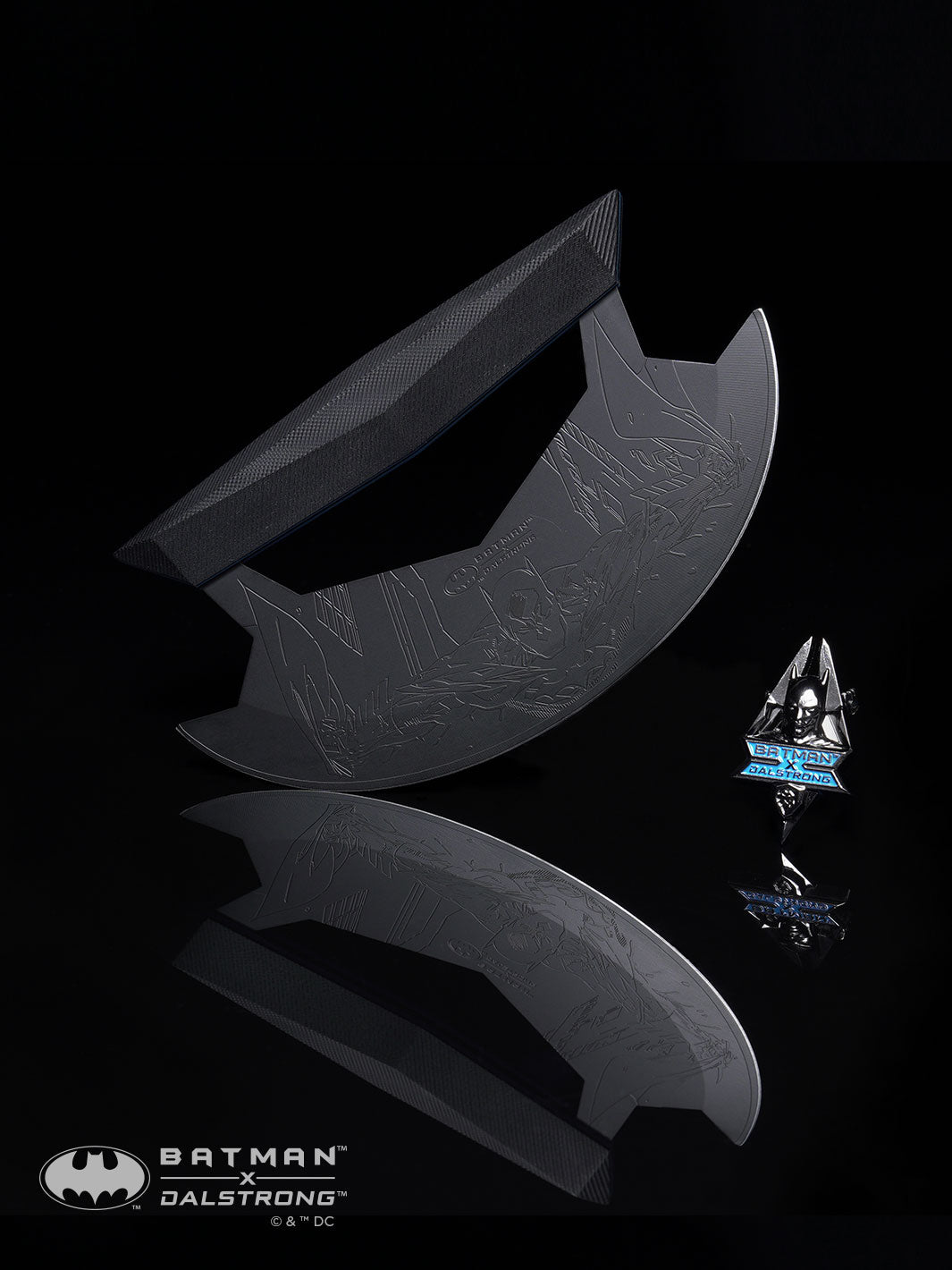 Ulu Knife 7" | Batman™ Edition | Shadow Black Series | Dalstrong ©