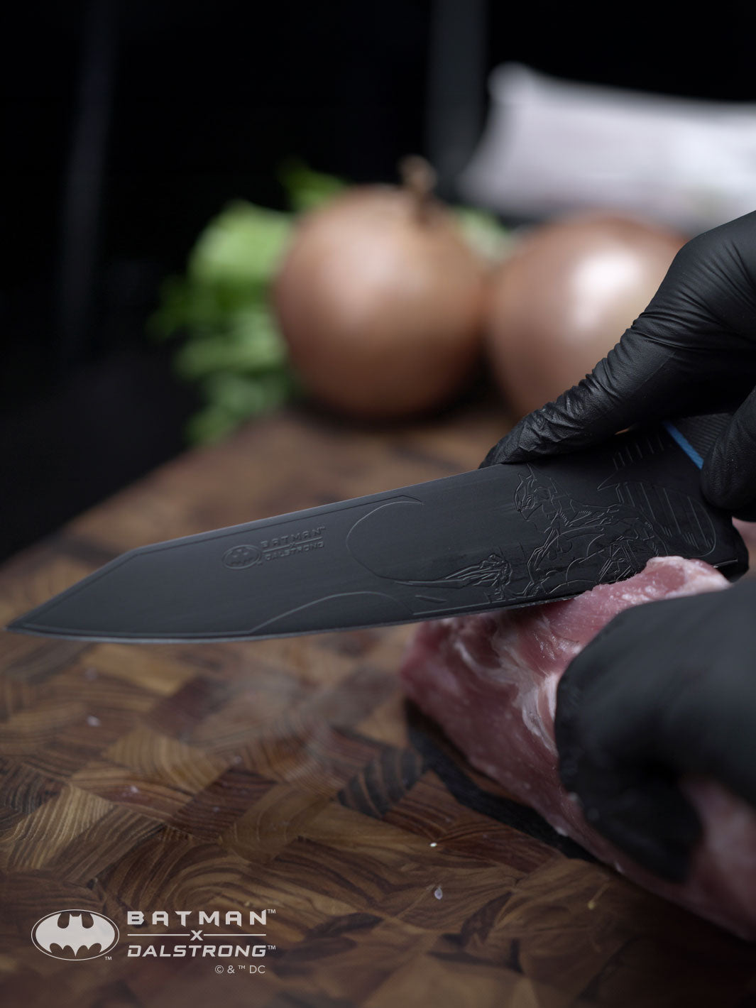 2 Piece Set | 8" Chef's Knife & 3.75" Paring Knife | Batman™ Edition | Shadow Black Series | Dalstrong ©