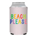 Beach Please Rainbow Can Cooler- Summer