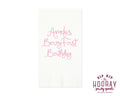 Berry 1st Birthday Strawberry Guest Towels