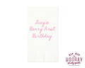 Berry First Birthday Guest Towels
