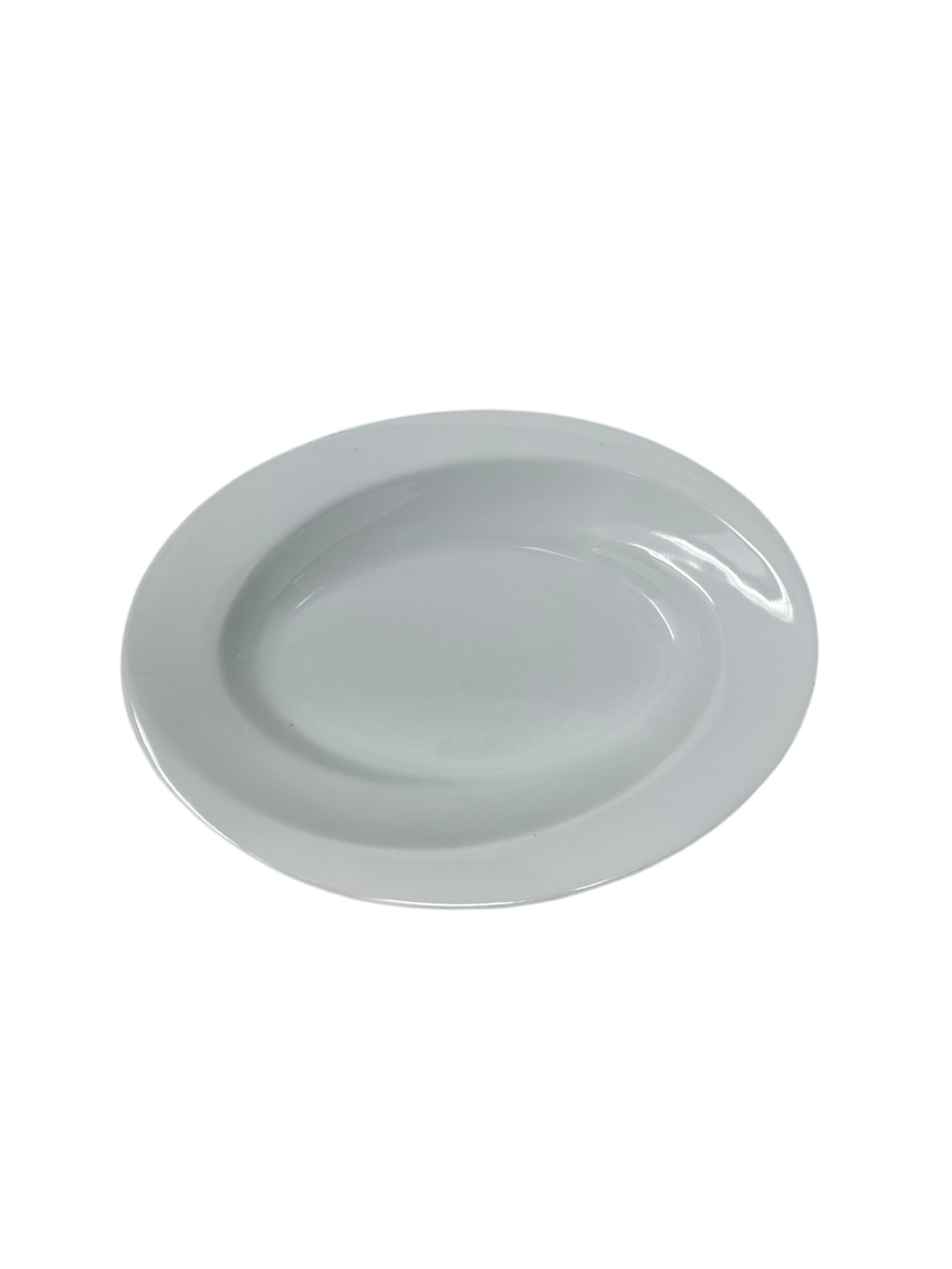 Bianco Nero Wave Shallow Oval Vegetable Bowl