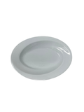 Bianco Nero Wave Shallow Oval Vegetable Bowl