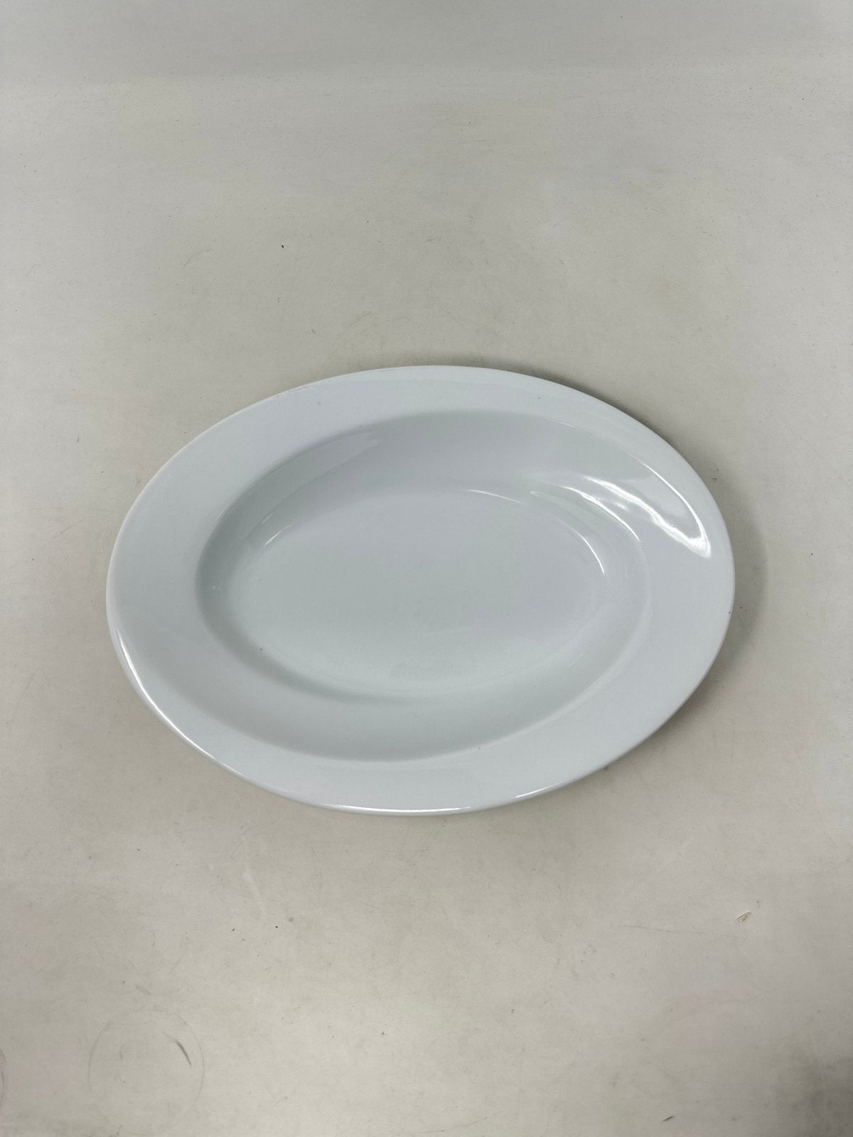 Bianco Nero Wave Shallow Oval Vegetable Bowl