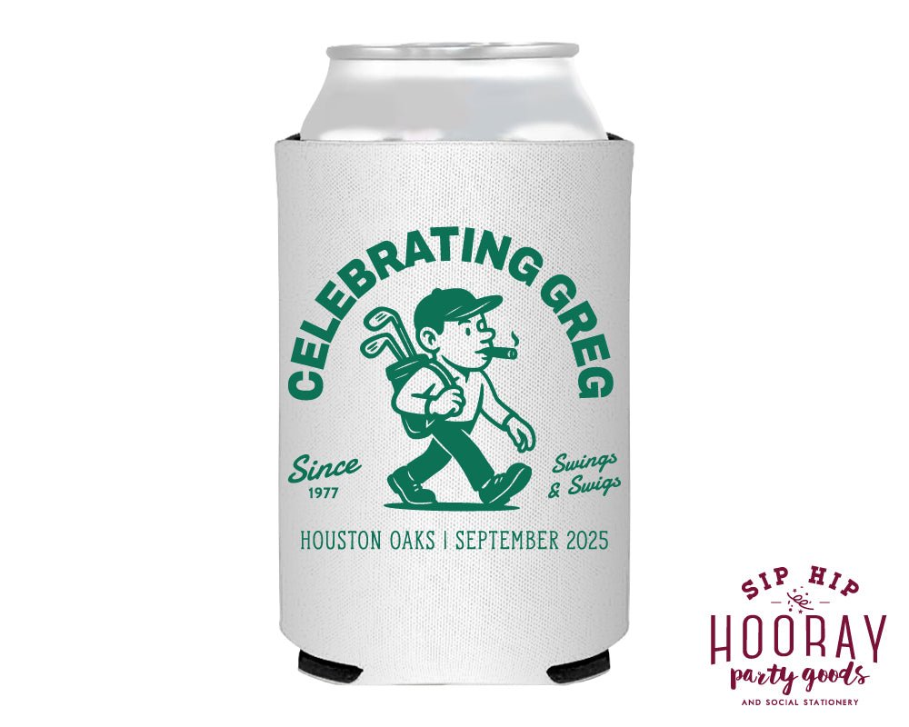 Birthday Golfing Trip Personalized Foam Can Coolers