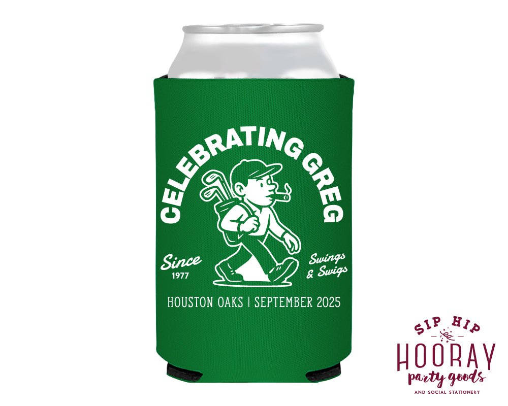 Birthday Golfing Trip Personalized Foam Can Coolers