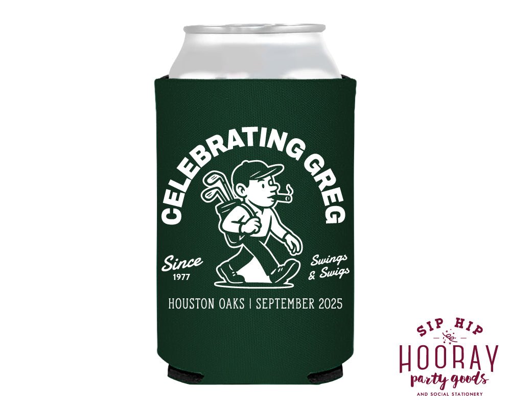 Birthday Golfing Trip Personalized Foam Can Coolers