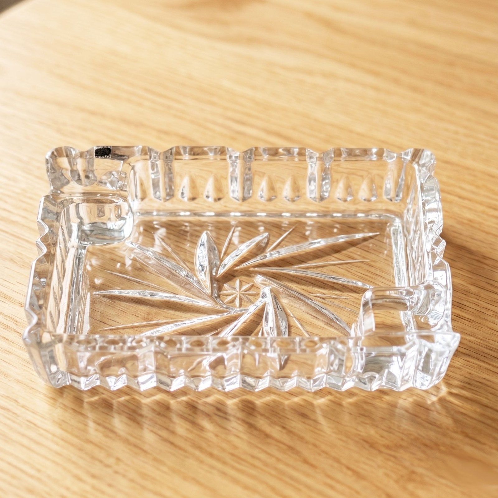 Bohemia Crystal Pinwheel Ashtray