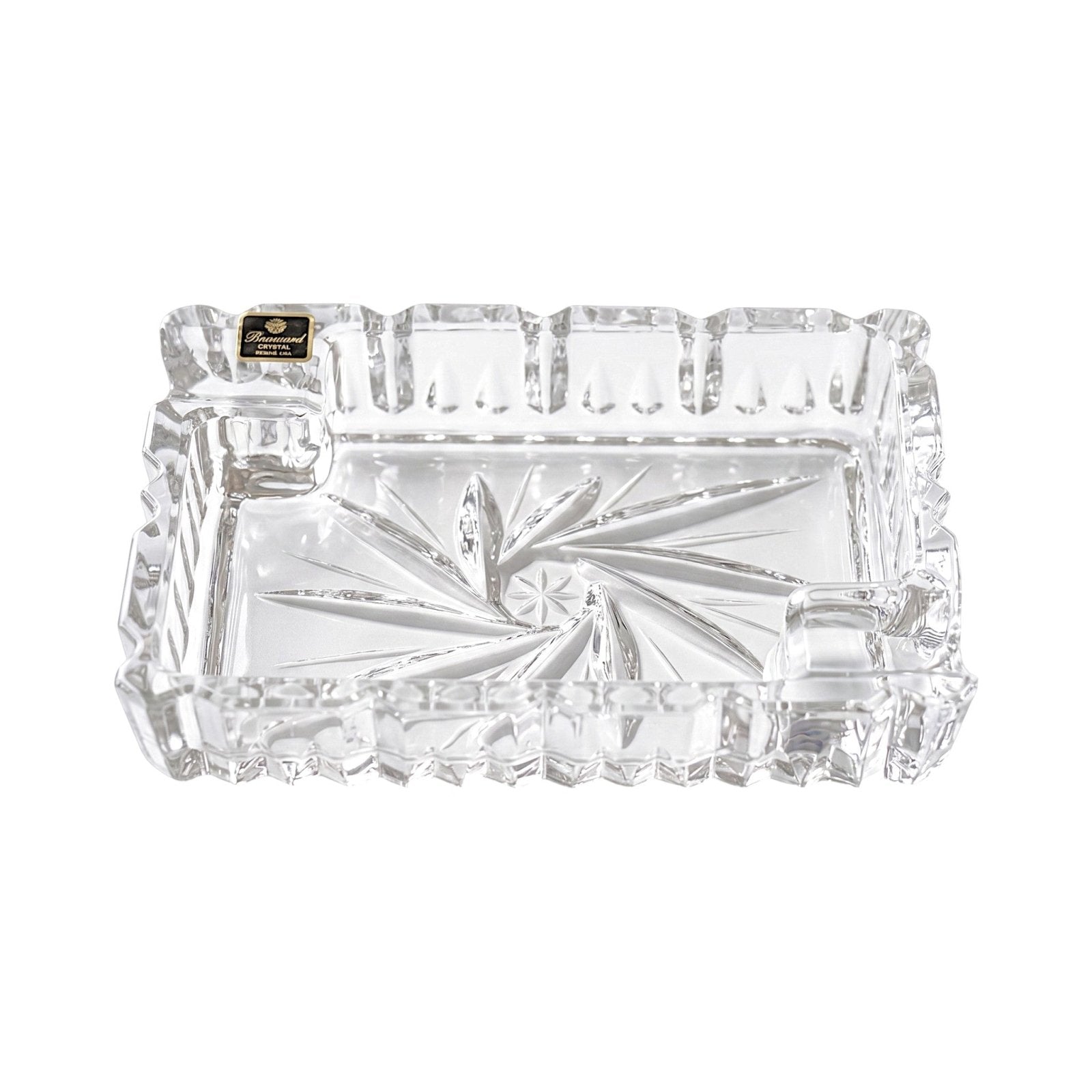 Bohemia Crystal Pinwheel Ashtray