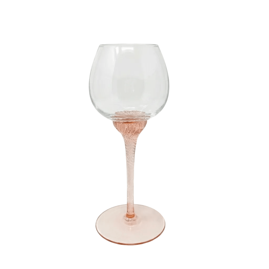 Bohemia Crystal Pink Swirl Goblet
