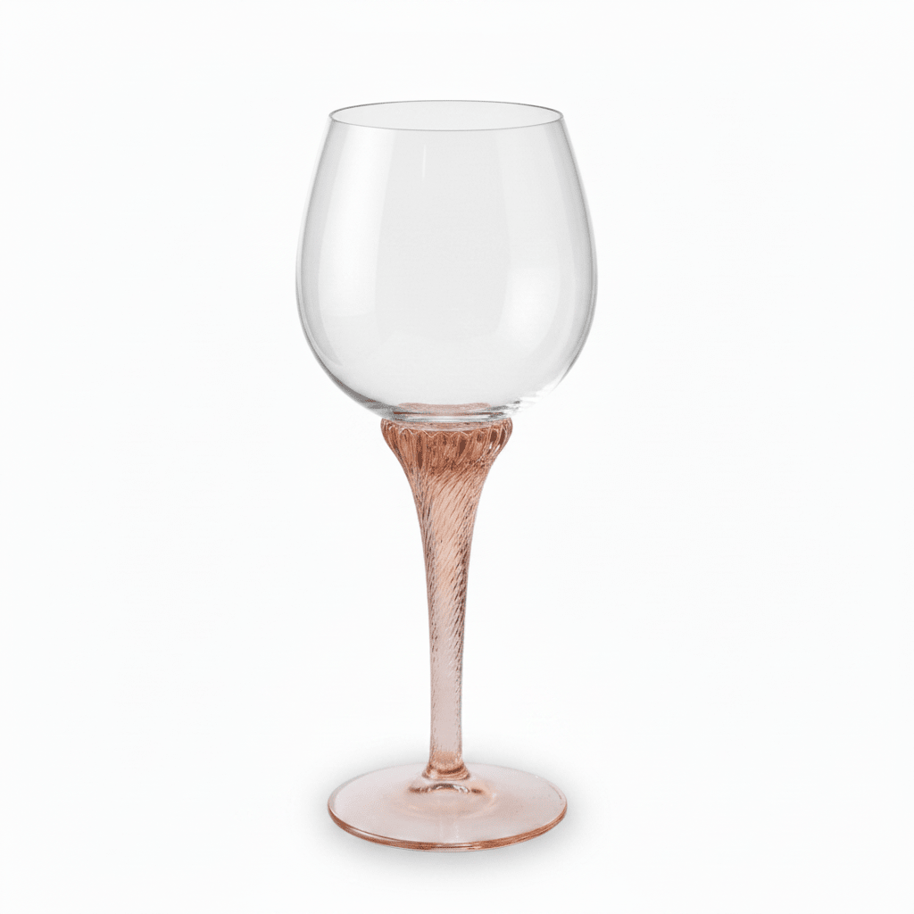 Bohemia Crystal Pink Swirl White Wine