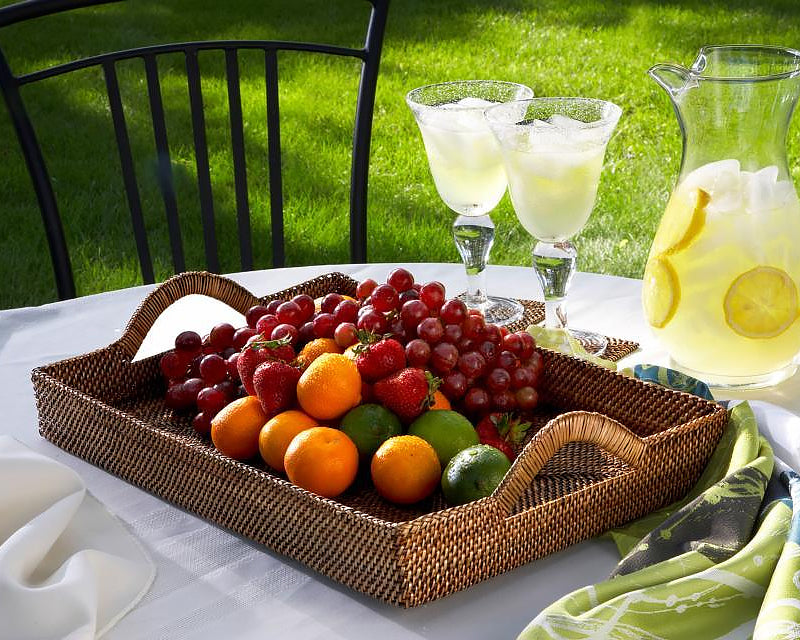 Rectangular Tray With Up Handles
