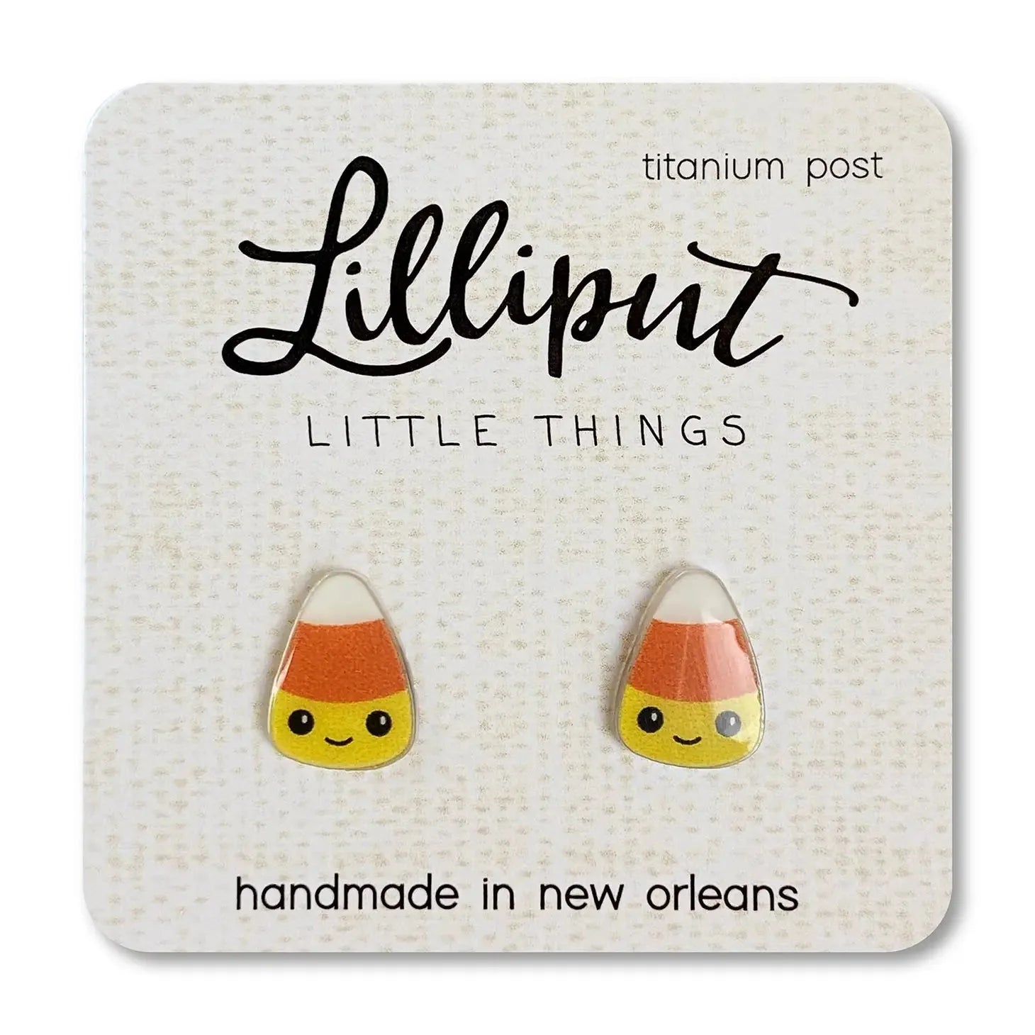 Candy Corn Earrings