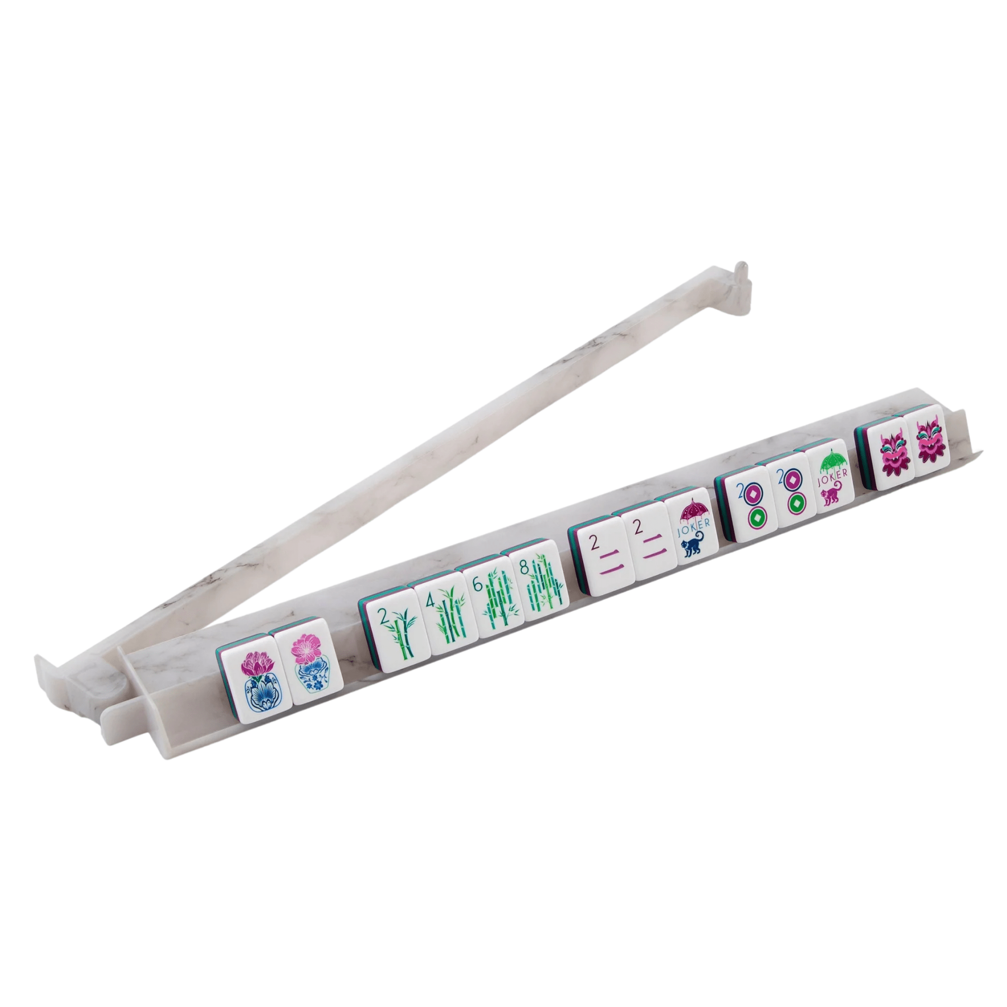 Carrara Rack & Pusher Set - Oh My Mahjong | Ships In 1 Business Day