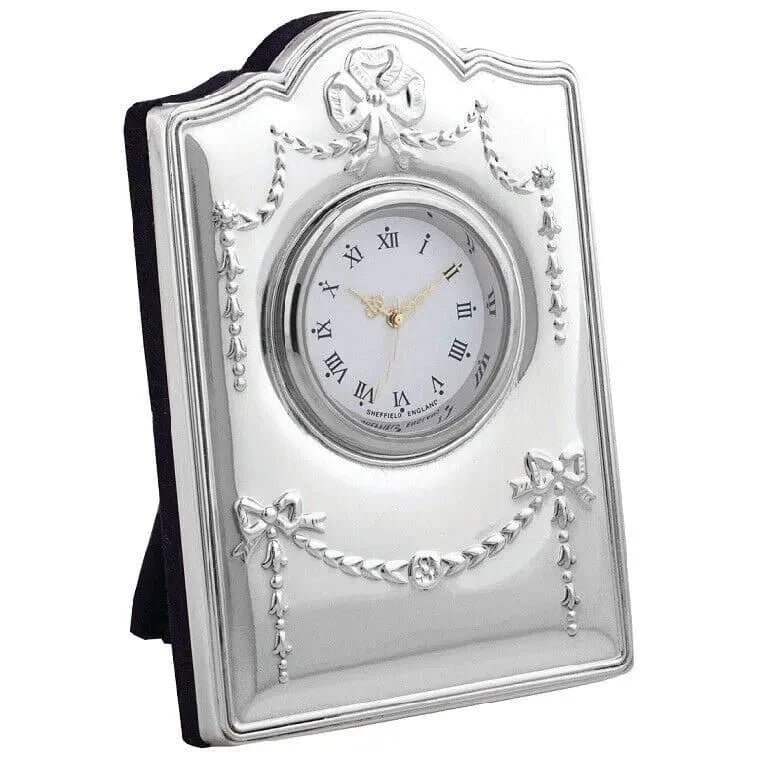 Carrs Sterling Silver Mini Regency Clock