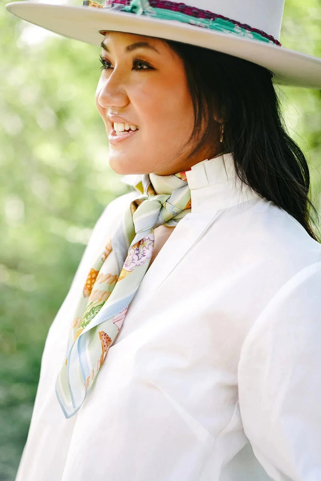 Catherine Cartie Boot Scarf – 36” Luxury Hand-Painted Silk Scarf