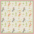 Catherine Cartie Rodeo Cowgirl Silk Scarf – 36” Luxury Hand-Painted Silk Scarf
