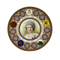Caverswall Her Majesty the Queen's Diamond Jubilee Coupe Plate