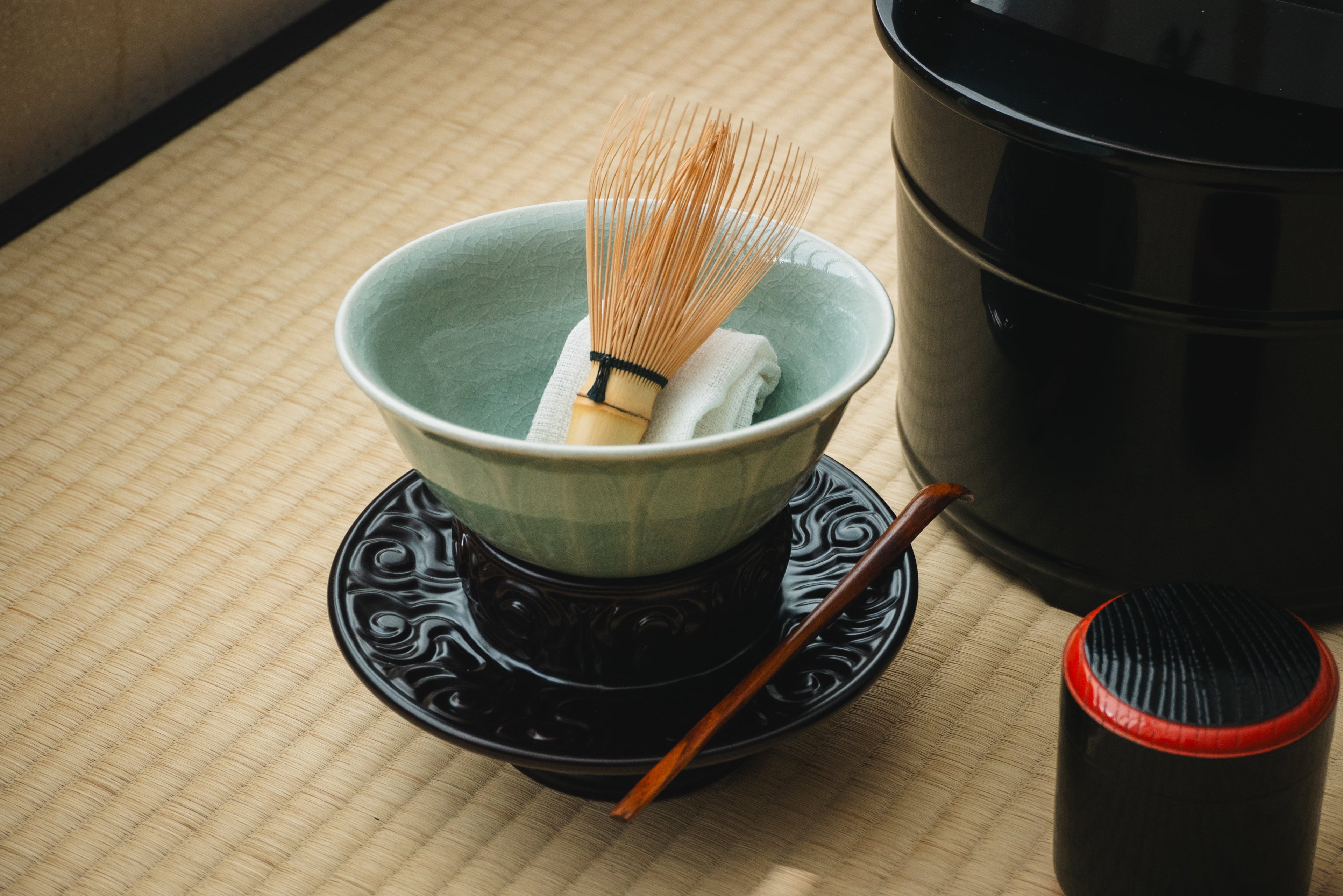Celadon Lotus Petal Chawan