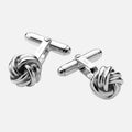 Carrs Sterling Silver Knot Cufflinks