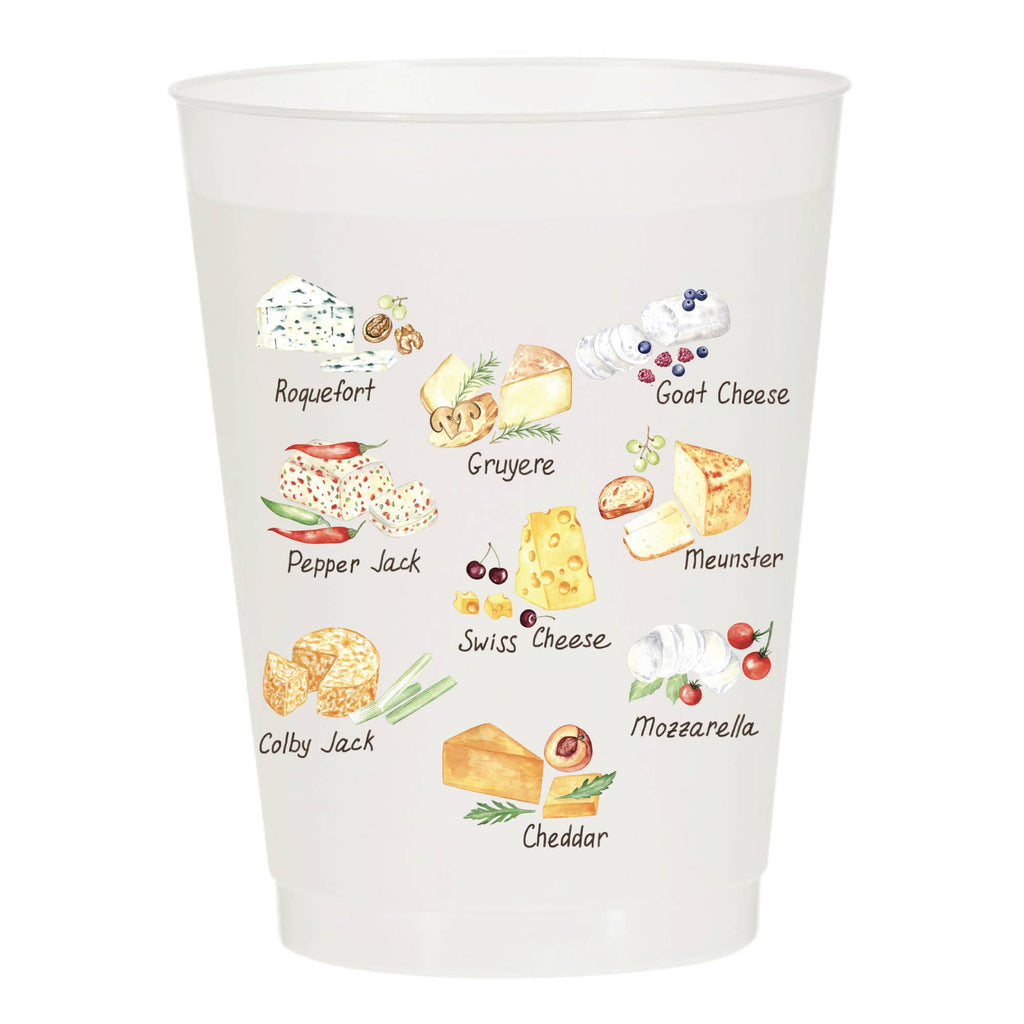 Cheese Collage Charcuterie Frosted Cups