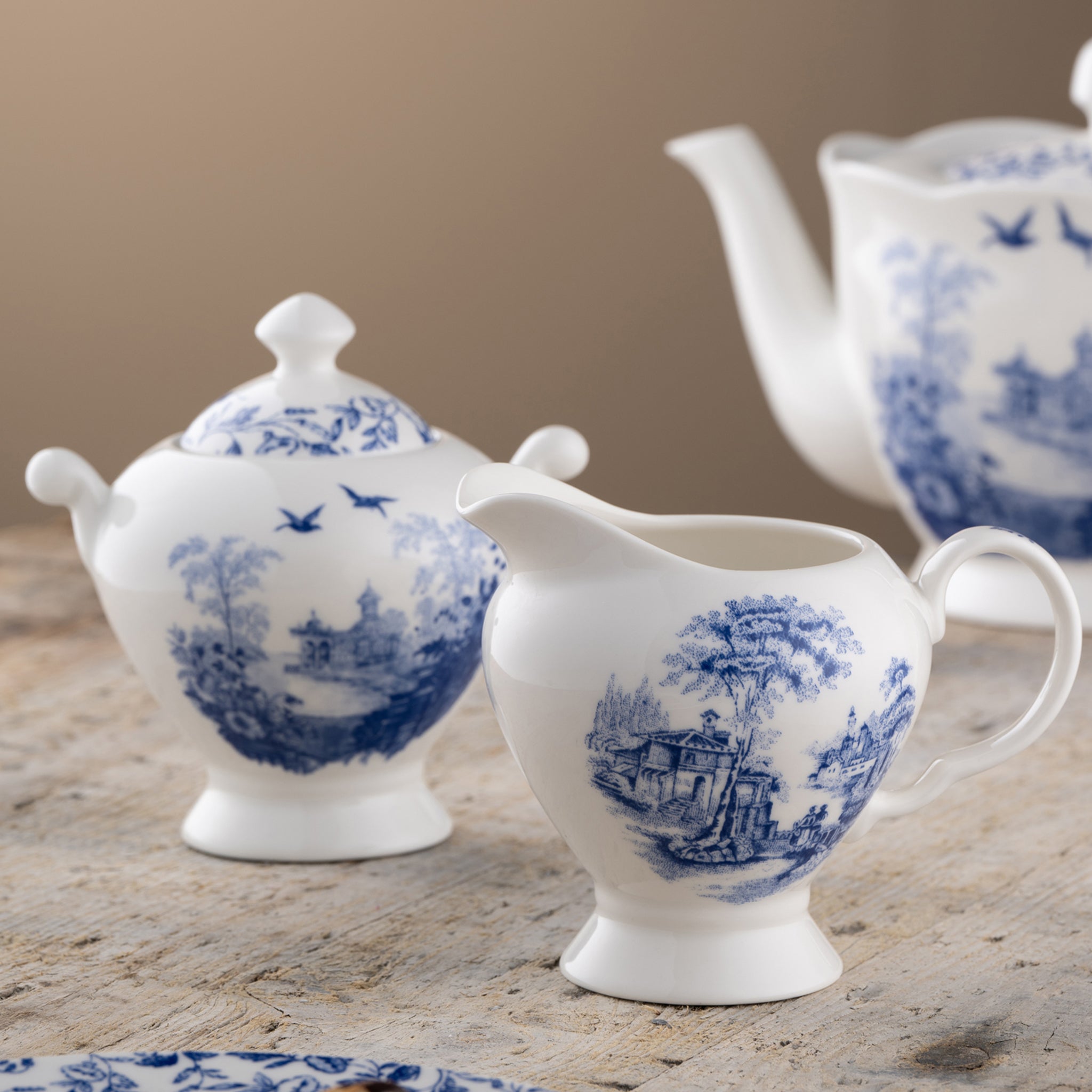 Aynsley Archive Blue Cream & Sugar