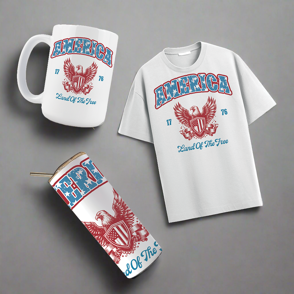 Multi Product Use - Digital Sublimation Designs - Fourth of July