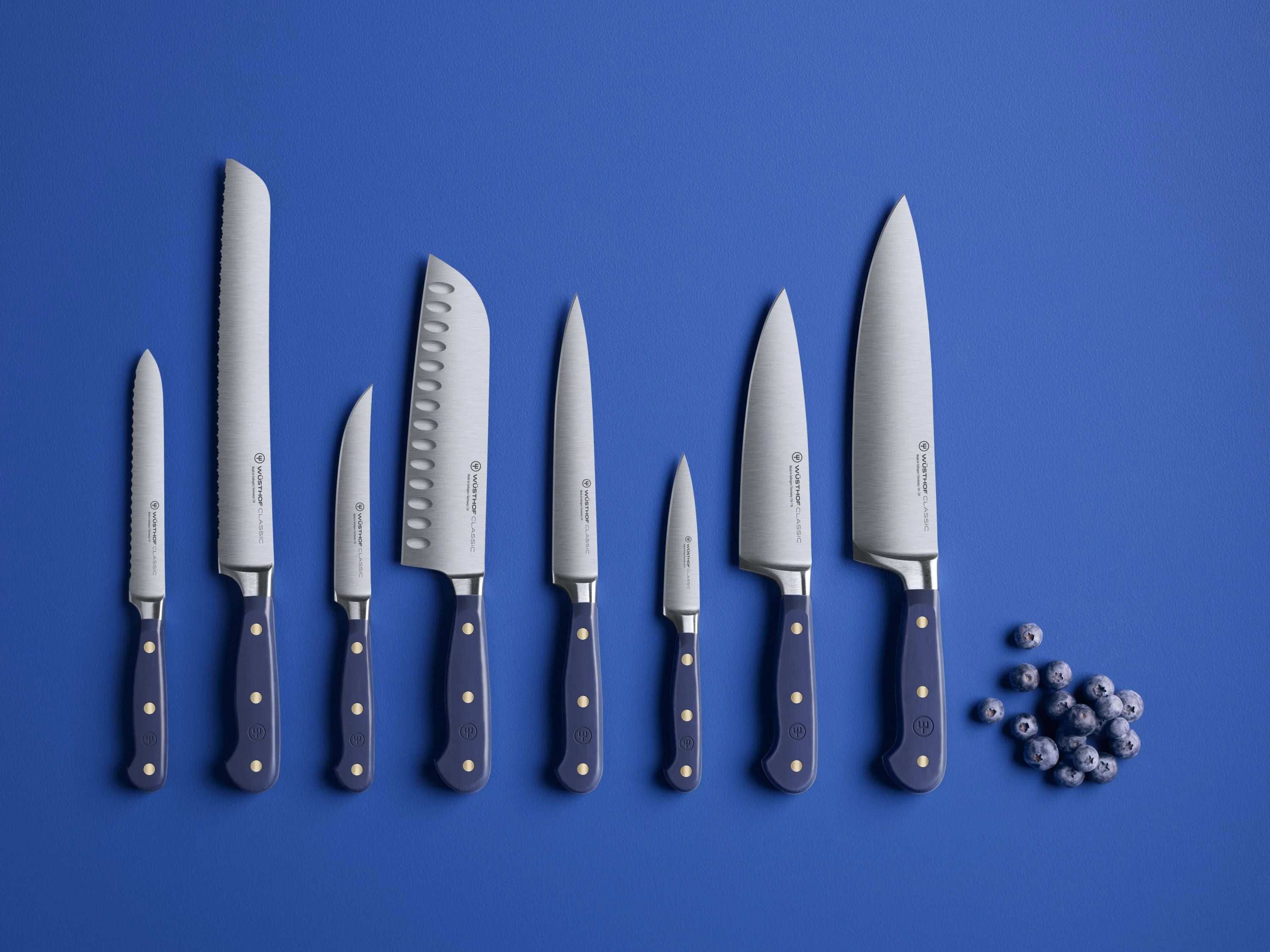 WÜSTHOF Classic Blueberry 8pc Knife Block Set