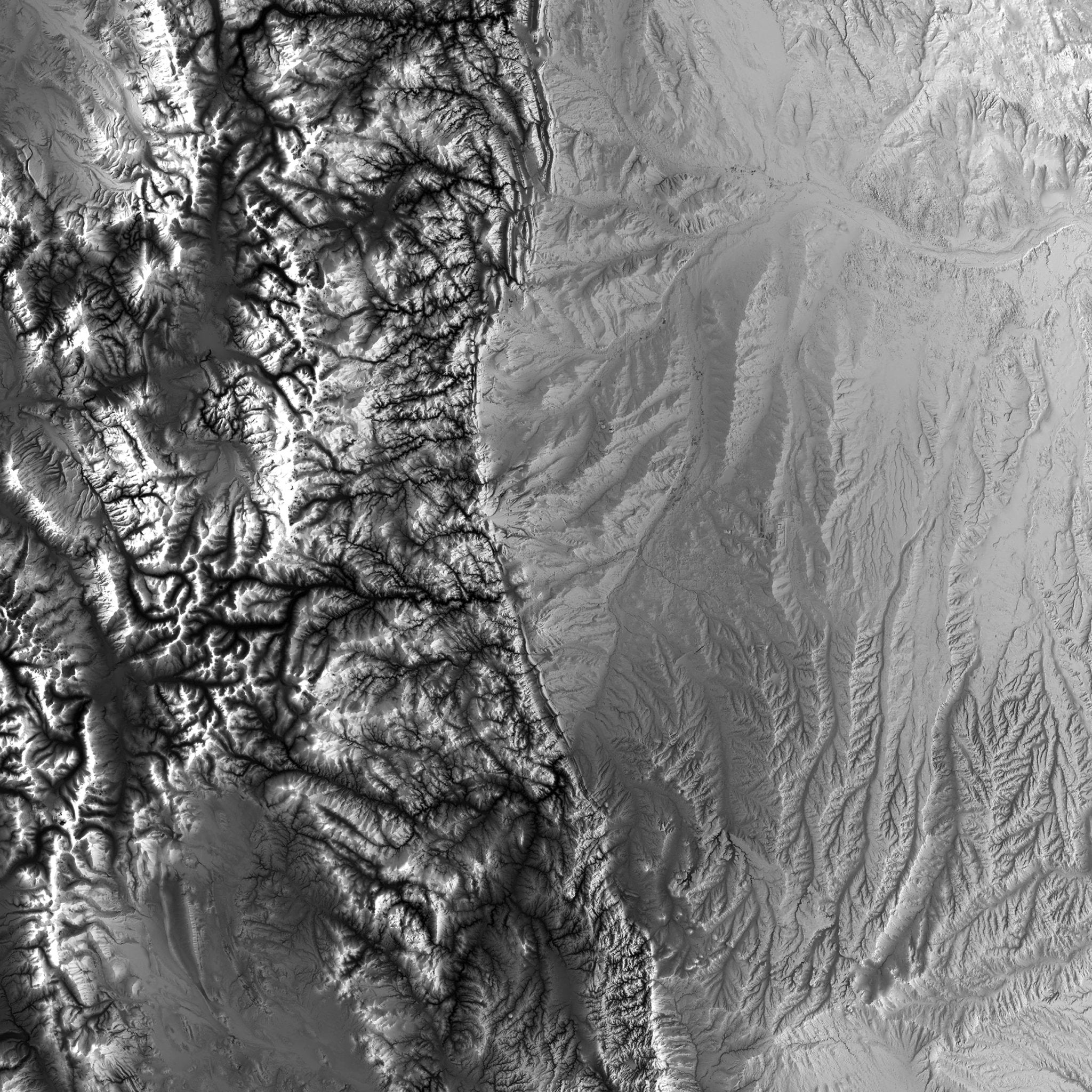 Colorado Elevation Map - No Frame