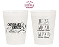 Congrats Graduation Frosted Cups